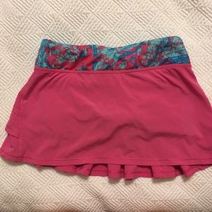 Pink ivivva ruffle skirt